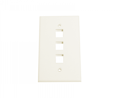 3-Port Keystone Wall Plate, almond