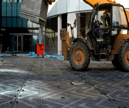 Lib48 Ground Protection Mat In Use