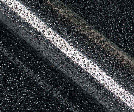 Liquid wrap sleeving in use