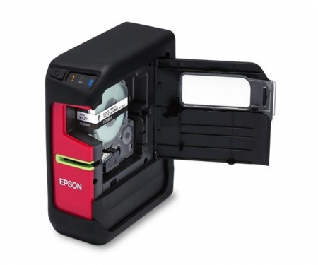 Epson LW-PX750 Labelworks printer, seen opened
