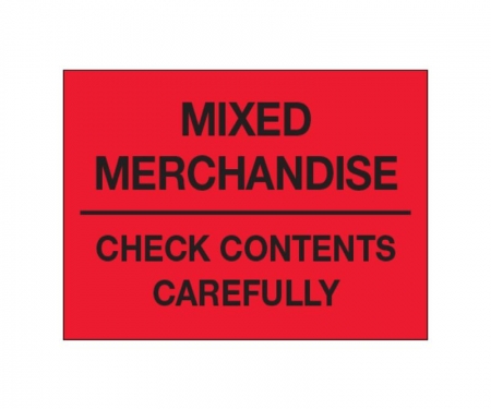 Mixed Merchandise Check Contents