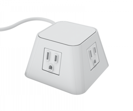 White mold with white top Moire top power and data grommet with 4 a/c power and 72