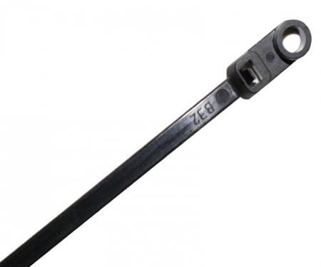 Black mounted head cable, zip tie - Black mounted head cable, zip tie