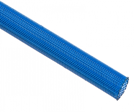 PET expandable braided sleeving, neon blue PET expandable braided sleeving, neon blue
