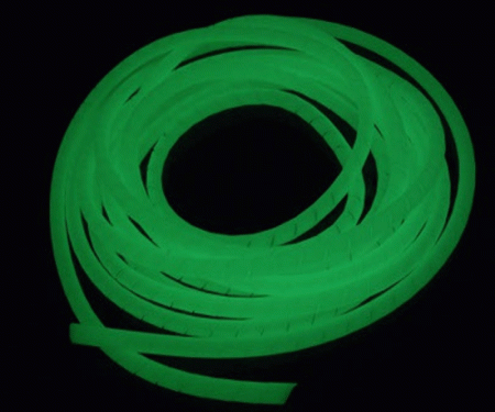 Changing color of night glow spiral wrap