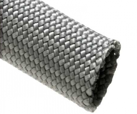 Silver multi-filament nylon braided sleeving