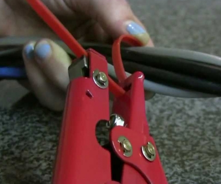Steel Metal Cable Zip Tie Gun Durable Fastening Cutting Tool+4 Level US Shipping 