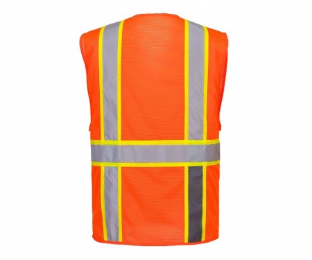 Orlando Contrast Mesh Safety Vest Orange 2 Orlando Contrast Mesh Safety Vest Orange 2