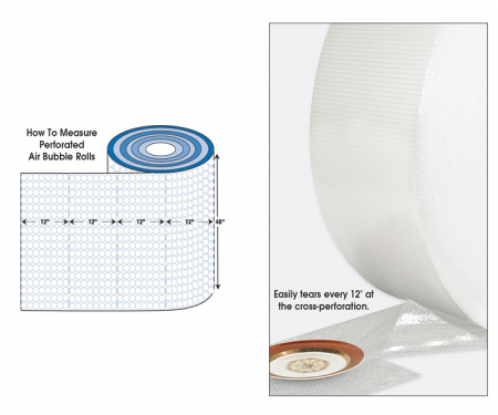 Pack Kontrol Air Bubble Roll Perforated Guide