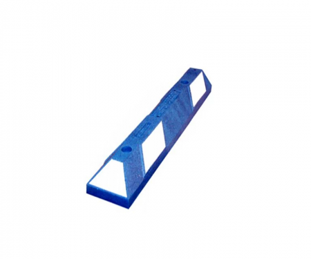 Park It rubber parking stops, 3' Long, White/Blue Park It rubber parking stops, 3' Long, White/Blue