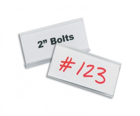 Wire-Rac Snap-On Plastic Label Holders