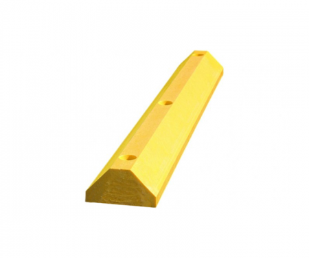 Yellow plastic safety parking stop, 6
