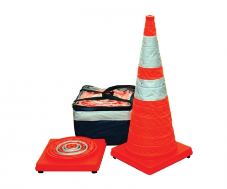 COLLAPSIBLE POPUP/ PULL OUT CONE SAFETY EMERGENCY TRAFFIC ROAD SIDE STOP