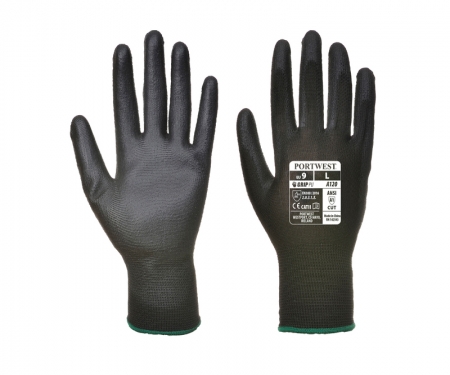 portwest a120bk gallery1 pu grip gloves