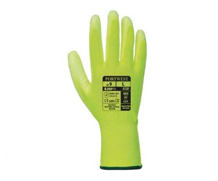 portwest a120yl pu grip gloves