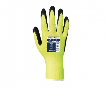 portwest a340 gallery2 hi vis grip gloves latex foam