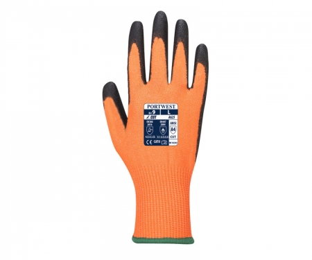 portwest a625or gallery2 hi vis cut resistant gloves