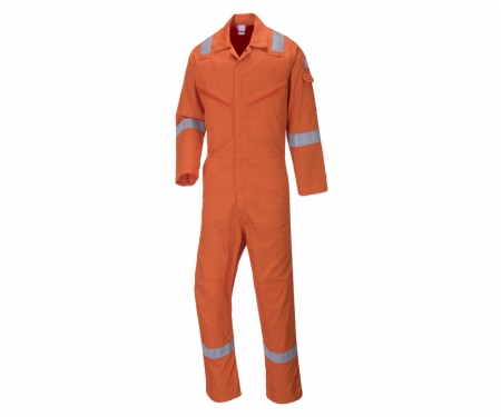 portwest c814or iona hi vis cotton coveralls