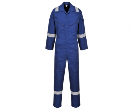portwest c814ryl iona hi vis cotton coveralls
