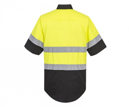 portwest e067 gallery two tone short sleeve dress shirt