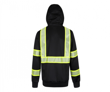 portwest f143 gallery iona plus zipped hoodie hi vis