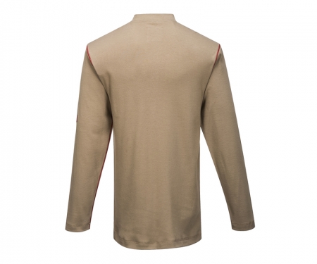 portwest fr02kh gallery1 bizflame henley flame resistant shirt