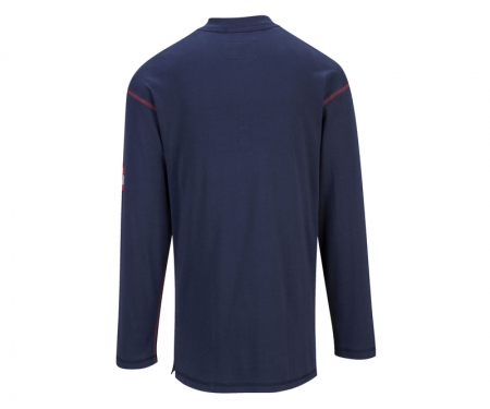 portwest fr02nv gallery1 bizflame henley flame resistant shirt