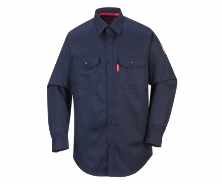 portwest fr89nv bizflame flame resistant collared shirt