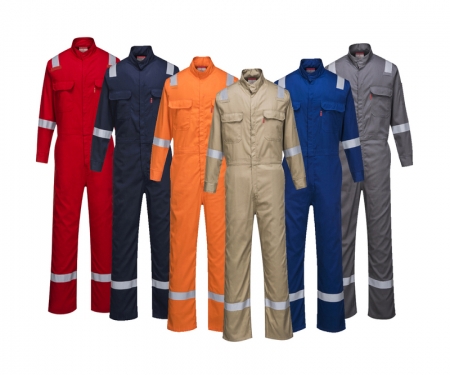 Navy Portwest Bizweld Iona Coverall Overall Work Fire PPE Protective Wear Safety Boiler Suit ASTM NFPA ARC 2 XXL UBIZ5NARXXL