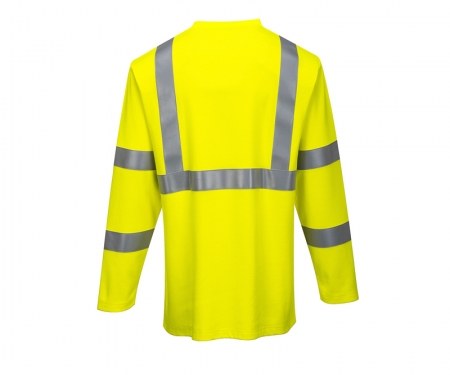 portwest fr96 gallery hi vis fr long sleeve shirt