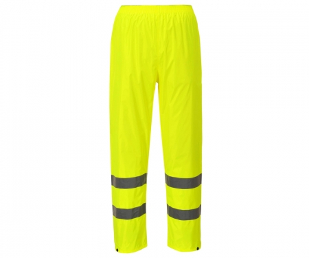 portwest h441yl hi vis rain pants