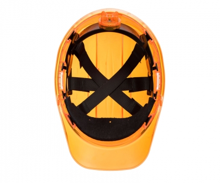 Portwest Hard Hat Translucent Peak View Non Vented Pv64 Orange Under