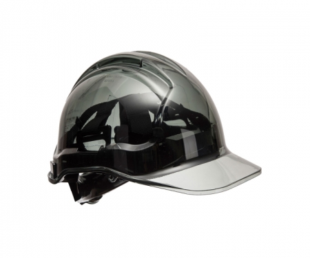 Portwest Hard Hat Translucent Peak View Non Vented Pv64 Smoke