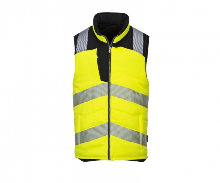 portwest pw374 hi vis reversible vest insulated