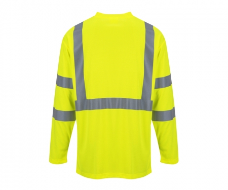 portwest s191yl gallery1 hi vis long sleeve pocket t shirt