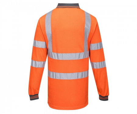 portwest s277or gallery1 hi vis long sleeve polo portwest s277or gallery1 hi vis long sleeve polo