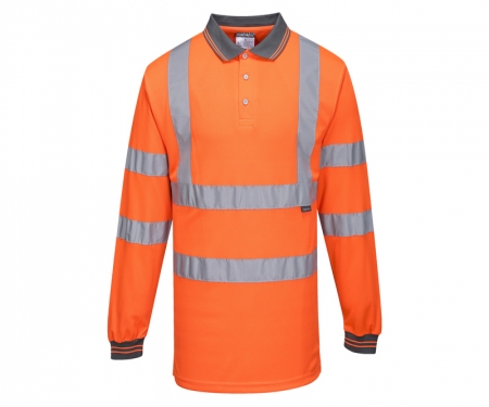 portwest s277or hi vis long sleeve polo portwest s277or hi vis long sleeve polo
