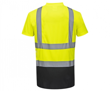 portwest s378bk gallery1 two tone hi vis t shirt