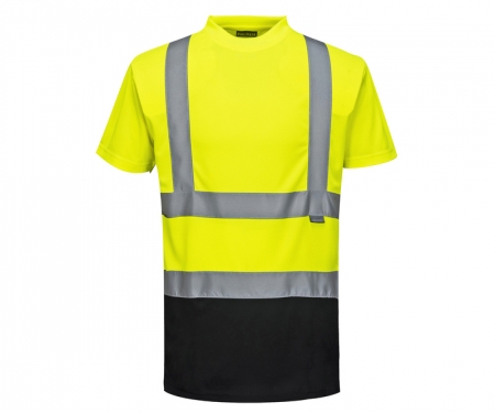 portwest s378bk two tone hi vis t shirt