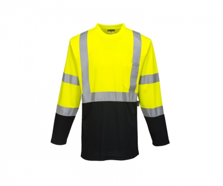 portwest s398 long sleeve t shirt hi vis laguna portwest s398 long sleeve t shirt hi vis laguna