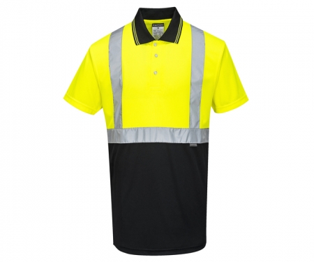 portwest s479ylbk hi vis two tone polo