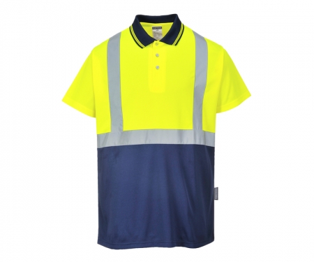 portwest s479ylnv hi vis two tone polo