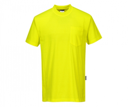 portwest s577yl t shirt cotton blend non ansi
