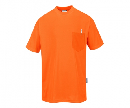 portwest s578or short sleeve hi vis t shirt