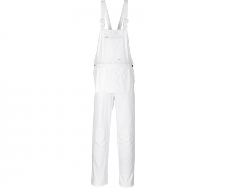 Portwest® Bolton Painters Bib Overalls | White Cotton