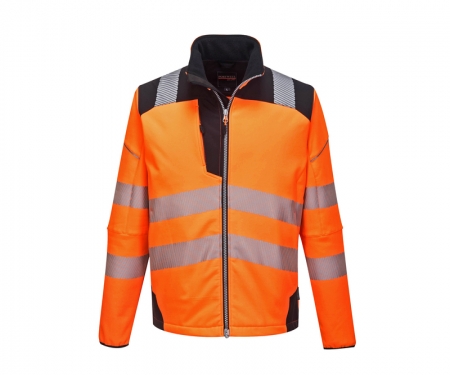 portwest t402or gallery1 vision hi vis softshell jacket portwest t402or gallery1 vision hi vis softshell jacket