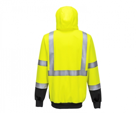 portwest ub315 gallery1 hi vis two tone zipped hoodie