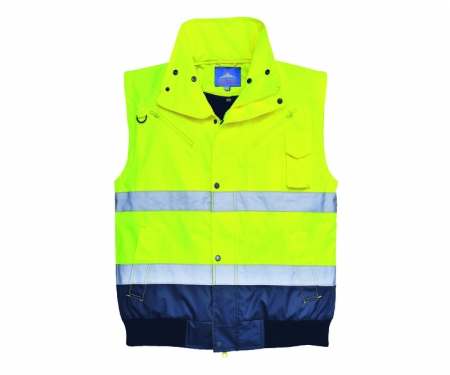 portwest uc465yln gallery1 hi vis bomber jacket