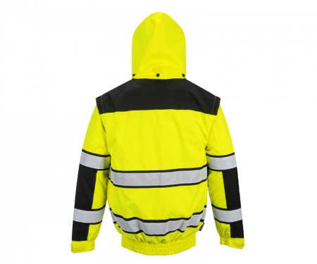 portwest uc466yl gallery1 hi vis classic bomber jacket portwest uc466yl gallery1 hi vis classic bomber jacket