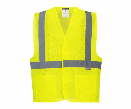 portwest uc492 economy hi vis mesh vest portwest uc492 economy hi vis mesh vest
